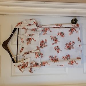 143 Story brand cold-shoulder top, size L